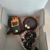 Voodoo doll, Portland creme, Dirt at Voodoo Doughnut - E Colfax in Denver