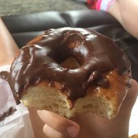Choco doughnut (ruined in my bag tho)  at Voodoo Doughnut - E Colfax in Denver