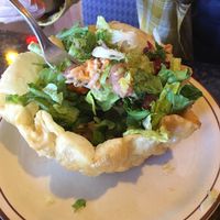 Taco salad, great!!! at La Cueva Restaurante Mexicano in Torrey