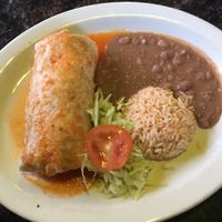 Amazing vegan burrito ($15) at La Cueva Restaurante Mexicano in Torrey