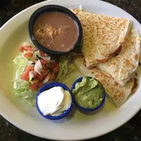 Very filling cheese quesadilla ($9) at La Cueva Restaurante Mexicano in Torrey
