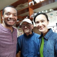 The kind owner of Arashiyama-kan Tofu & Vegetable at Arashiyama-kan in Kyoto