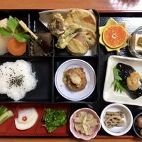 Beautiful Bento set  at Arashiyama-kan in Kyoto