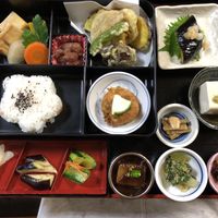 Vegetarian Bento Set  at Arashiyama-kan in Kyoto
