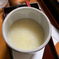 Amazake - healing fermented rice drink at Arashiyama-kan in Kyoto