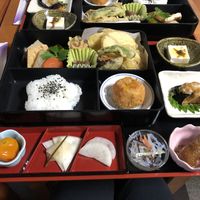 The lunch special that was recommended to us  at Arashiyama-kan in Kyoto