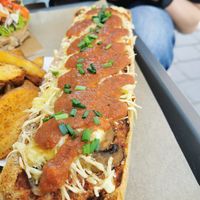 Zapiekanka at Farma Burgerownia Roslinna in Krakow