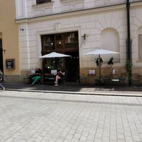 Entrance at Farma Burgerownia Roslinna in Krakow