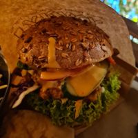 Burger gyros at Farma Burgerownia Roslinna in Krakow