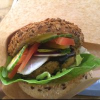 Bauer burger at Farma Burgerownia Roslinna in Krakow