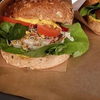 yummy lunch at Farma Burgerownia Roslinna in Krakow