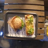 the best burger and zapiekanka at Farma Burgerownia Roslinna in Krakow