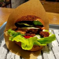 Gyros Burger at Farma Burgerownia Roslinna in Krakow