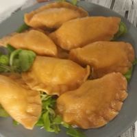 Pierogi at Farma Burgerownia Roslinna in Krakow