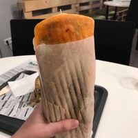 gyros was huge! at Farma Burgerownia Roslinna in Krakow