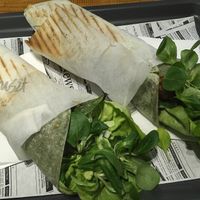 Vega gyros wraps. Large and tasty at Farma Burgerownia Roslinna in Krakow
