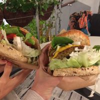 Burgery at Farma Burgerownia Roslinna in Krakow