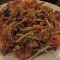 No. 60 Fried rice with Chinese vegetables (without egg) (vegan) at Asia Wok in Saarbrucken