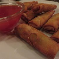 No. 9 Vegetarian mini springrolls (vegan) at Asia Wok in Saarbrucken