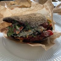 Freestyle pita  at Falafel Factory in Copenhagen