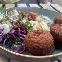 Falafel bowl   at Falafel Factory in Copenhagen
