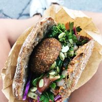 Falafel pita  at Falafel Factory in Copenhagen