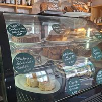 Several vegan options (the ones with the flower) at Schneeweiss + Rosenrot in Goslar