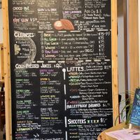 Menu  at Glow Juicery in Duncan