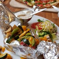 Vegane Ofenkartoffel at Cafe Flora in Bad Harzburg