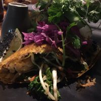 Vietnamese pancake at Greenhouse Canteen & Bar in Tallebudgera-vallley