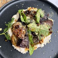 Roasted Brussels and beets - yum  at Greenhouse Canteen & Bar in Tallebudgera-vallley