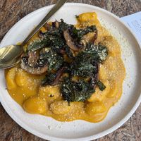 Pumpkin Alfredo gnocchi - disappointing   at Greenhouse Canteen & Bar in Tallebudgera-vallley