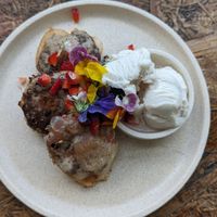 Deep-fried cookies #Veganuary at Greenhouse Canteen & Bar in Tallebudgera-vallley