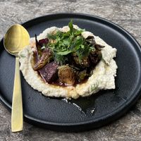 Charred Brussels and Beets  at Greenhouse Canteen & Bar in Tallebudgera-vallley