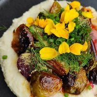 Charred brussels & beets at Greenhouse Canteen & Bar in Tallebudgera-vallley