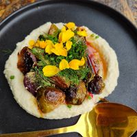 Charred brussels & beets at Greenhouse Canteen & Bar in Tallebudgera-vallley