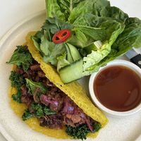 Vietnamese pancake  at Greenhouse Canteen & Bar in Tallebudgera-vallley