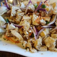 Vegan tofu laab.  yum! at Thai Kitchen in Grass Valley