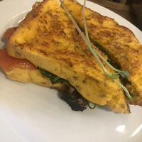 Vegan toastie  at The Aspy Cafe in Lancefield