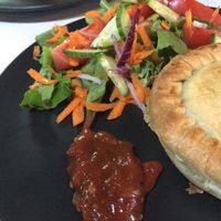 Vegan pie! at The Aspy Cafe in Lancefield