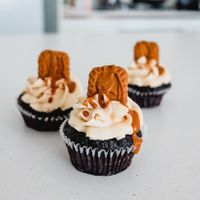 Biscoff cupcake. Love em. at Veganyumm Bakehouse in Brisbane
