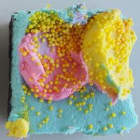 They have heaps of brownies to choose from. This is the famous Galaxy brownie. at Veganyumm Bakehouse in Brisbane