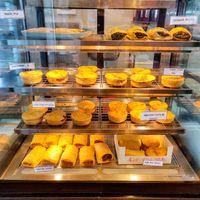 Savory options at Veganyumm Bakehouse in Brisbane