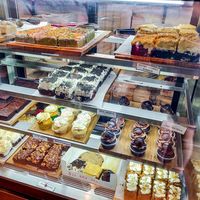 Many sweet cakes and brownies at Veganyumm Bakehouse in Brisbane