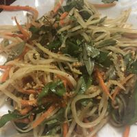 Greens and Papaya salad with peanuts  at Nhu Ngoc in Hoi An