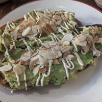 Avocado toast at Pum Pum Cafe in Madrid