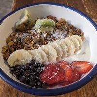 Granola bowl at Pum Pum Cafe in Madrid