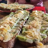 Avo toasts at Pum Pum Cafe in Madrid