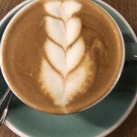 Soy Flat White at Pum Pum Cafe in Madrid