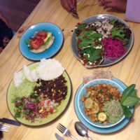 delicious food! at Cafe Vida in La Paz